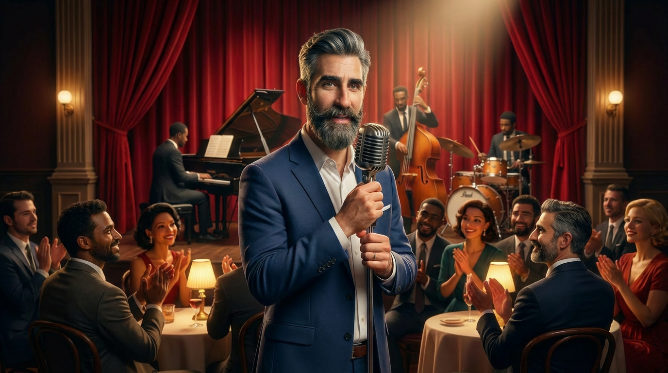 Scotty Velvet in jazz club